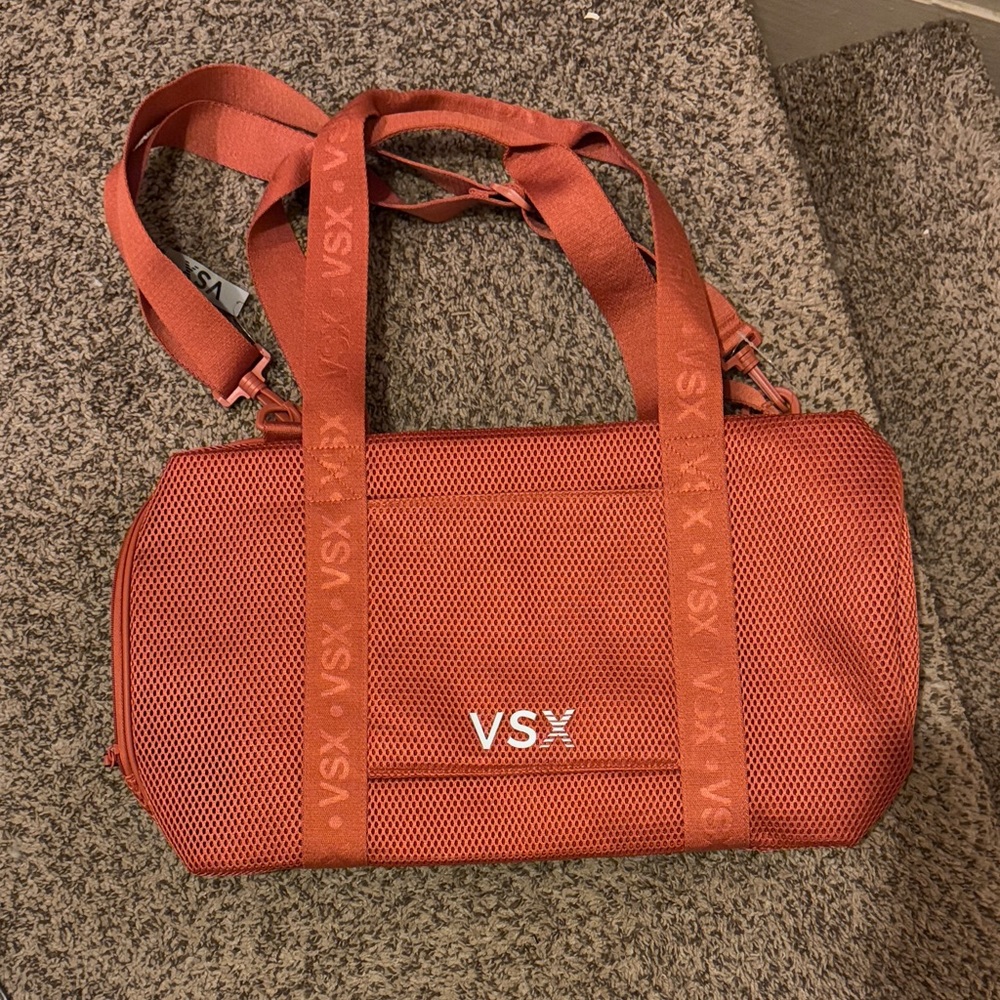 VSX Vibrant Burnt Orange Mesh Duffel Bag